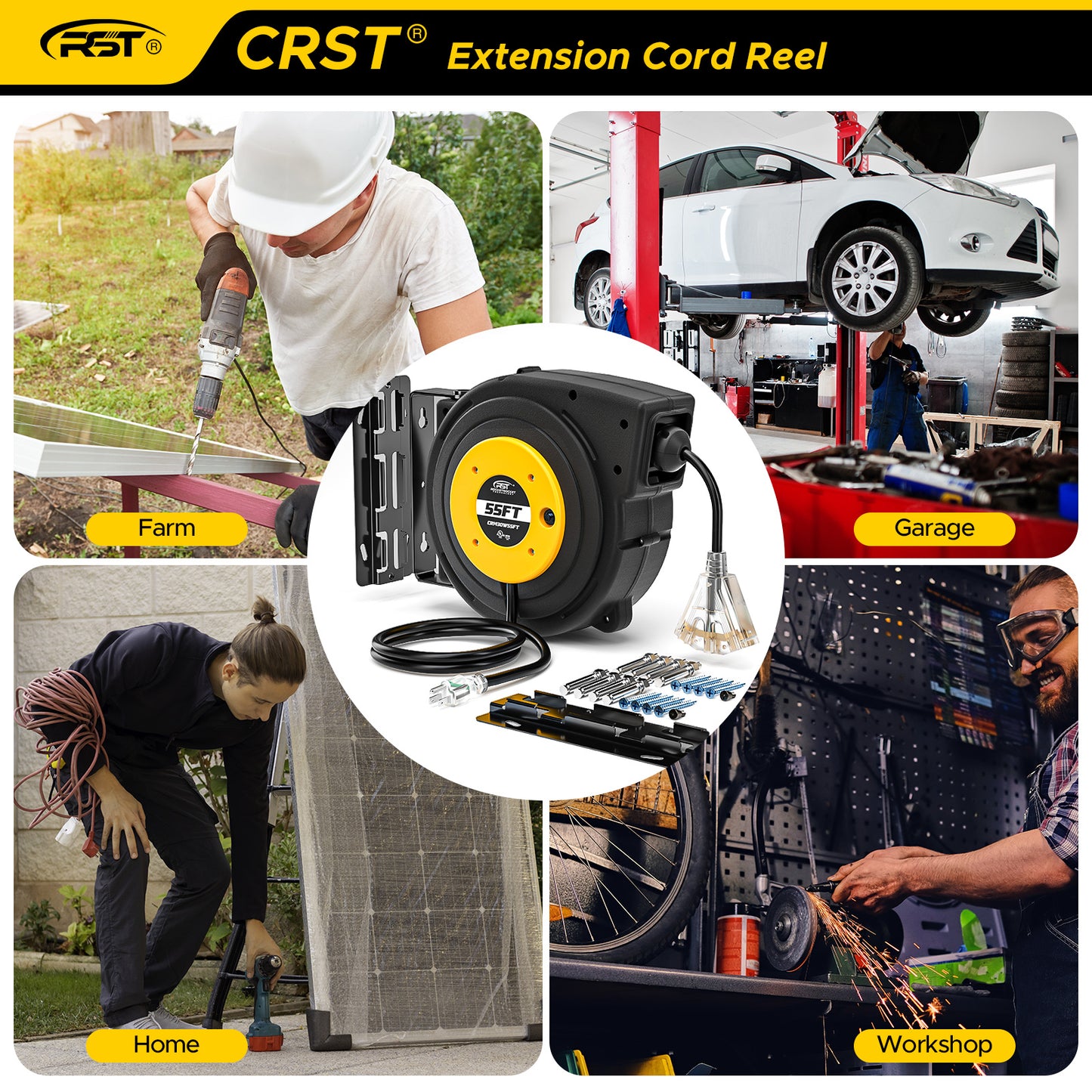 Compact Reel System (CRS) - 35ft (10metres) - Overland Vehicle Solutions -  OVS4WD